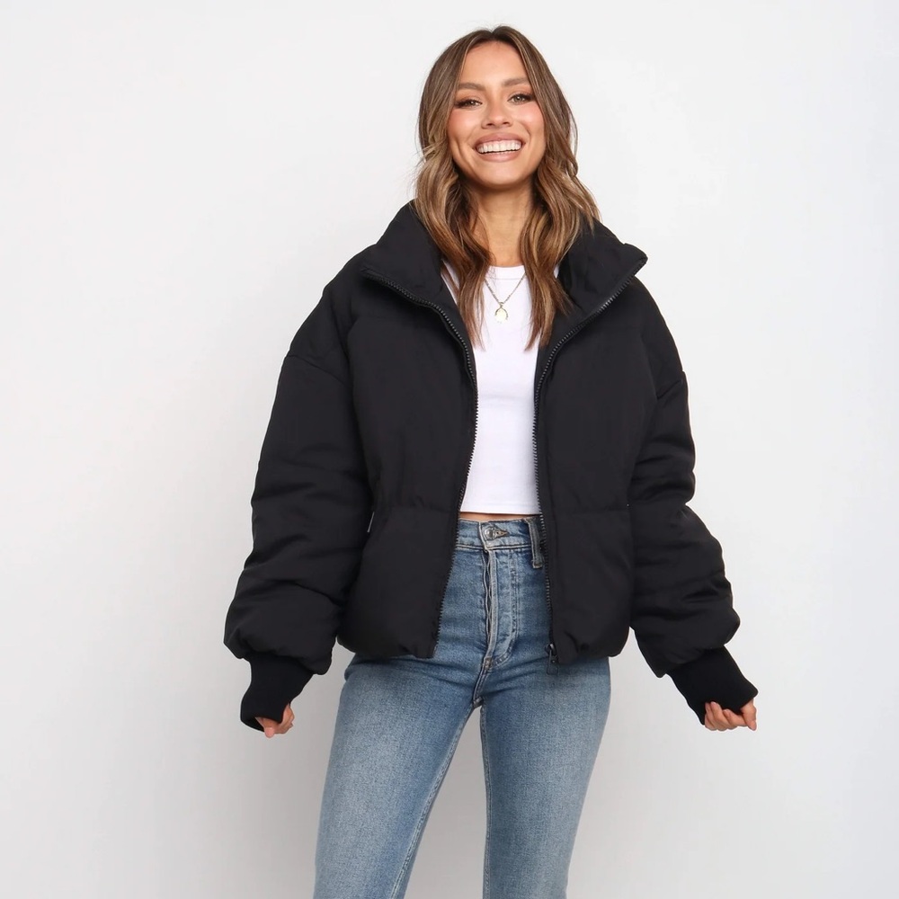 Petal + Pup Edric Black Puffer Jacket Coat 
Size Small
Retail $119